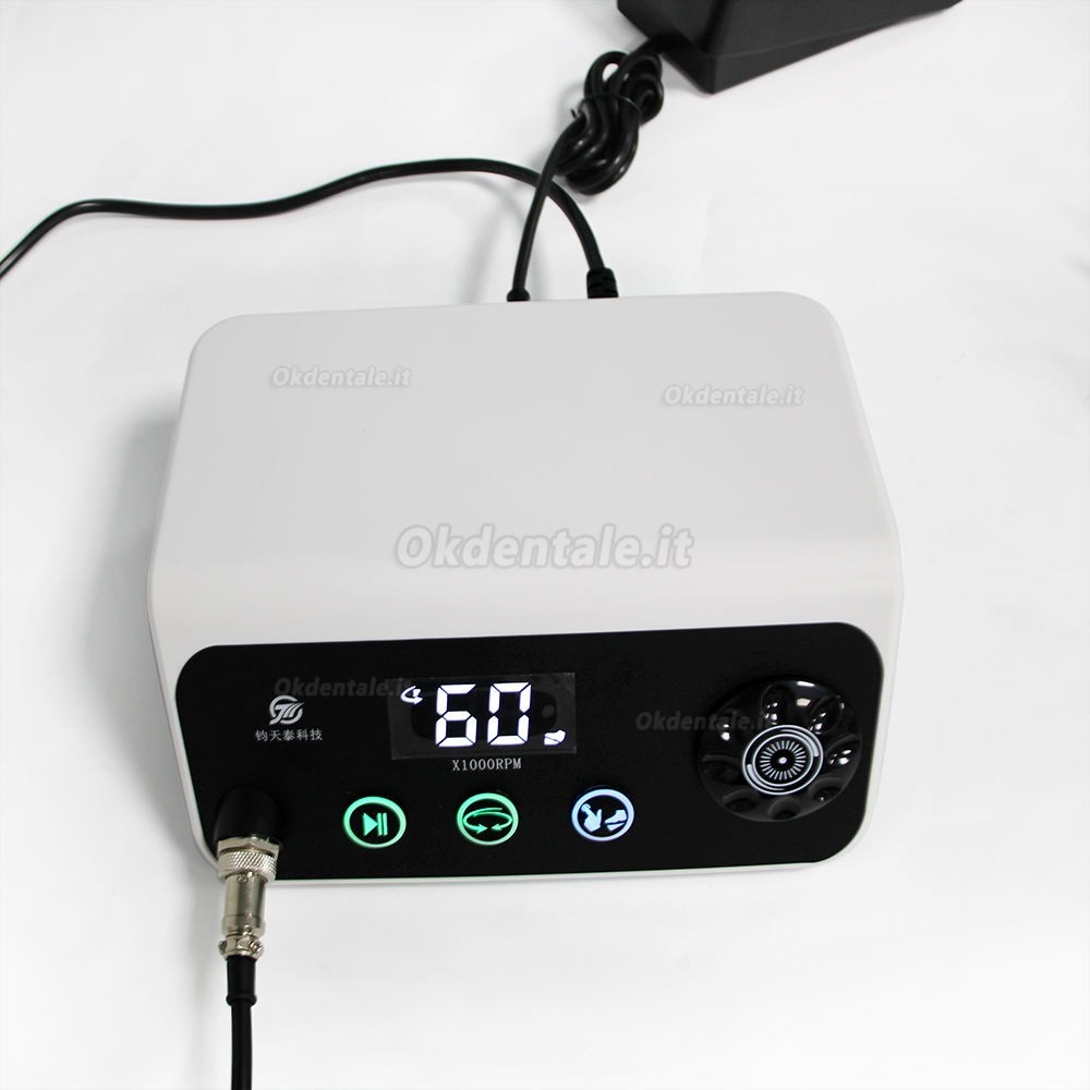 Micromotore dentale brushless TJJ HP88 con manipolo da 60000 giri/min e controllo a pedale